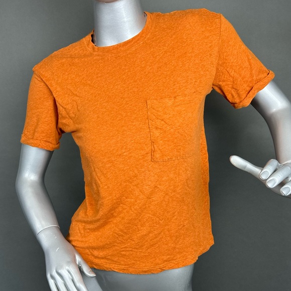 Frank & Oak Tops - ❌SOLD❌ Frank And Oak Orange Tee Size XS
